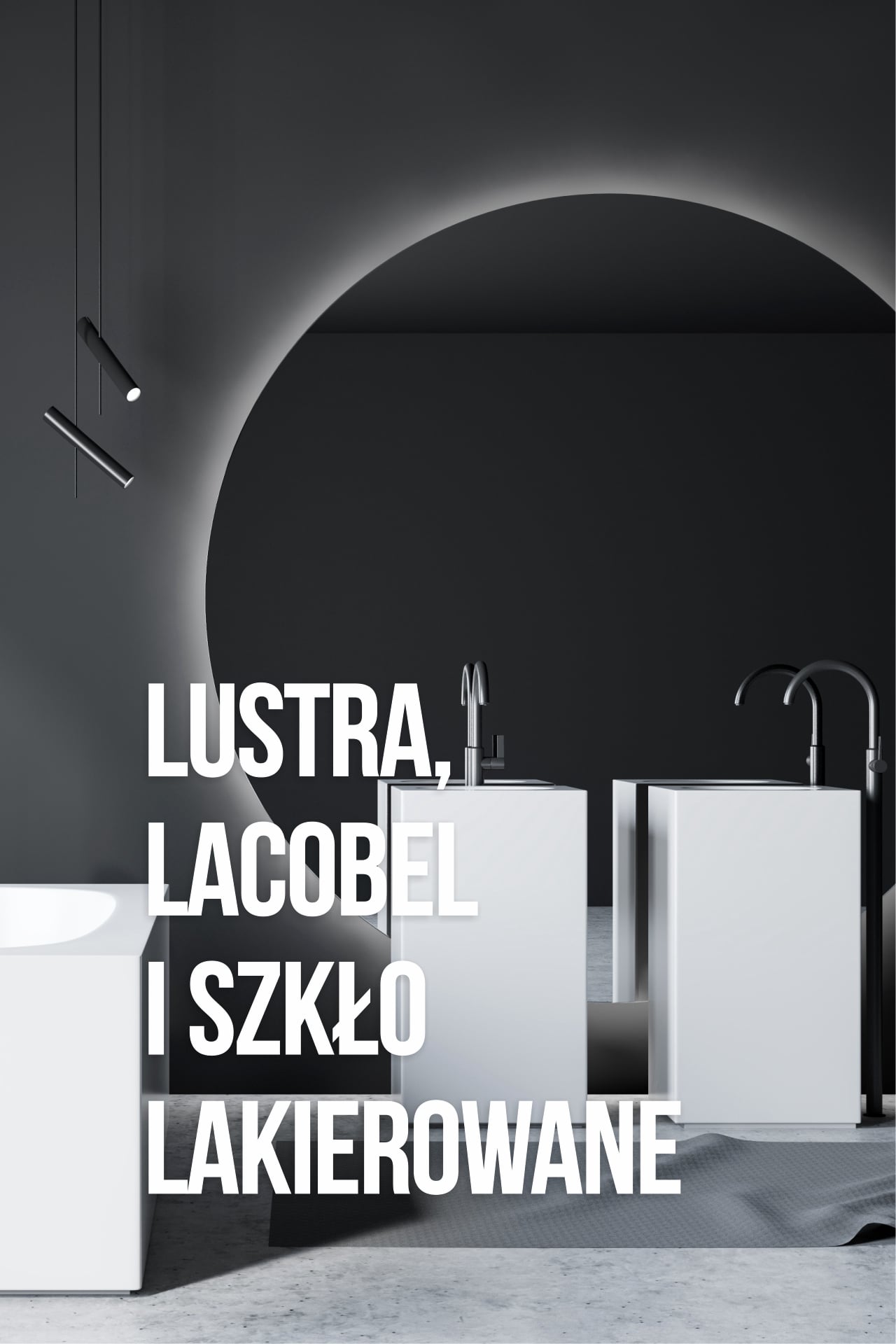 Lustra szkło lakierowane, lacobel, nadruki UV - dowolny wymiar